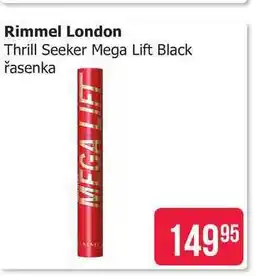 Teta Rimmel London Thrill Seeker Mega Lift Black řasenka nabídka