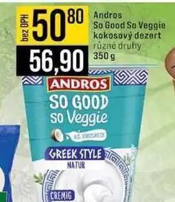 Jip Andros So Good So Veggie kokosový dezert různé druhy nabídka