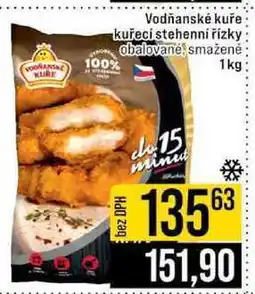 Jip Vodňanské kuře kuřecí stehenní řízky obalované smaženė nabídka