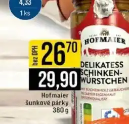 Jip Hofmaier šunkové párky nabídka