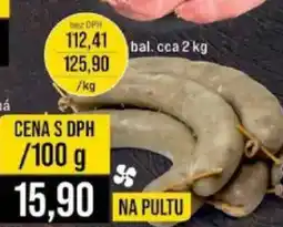 Jip Jaternice špejlovaná nabídka