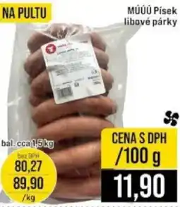 Jip MUUU Pisek libové párky nabídka