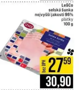 Jip Le&Co selská šunka nejvyšší jakosti 96% plátky nabídka