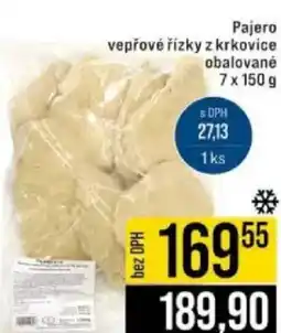 Jip Pajero vepřové řízky z krkovice obalované nabídka