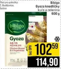 Jip Bibigo Gyoza knedlíčky kuře a zelenina nabídka