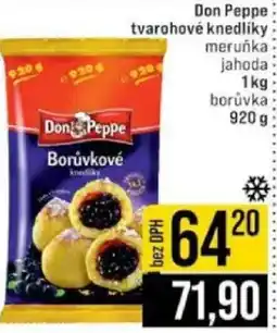 Jip Don Peppe tvarohové knedlíky meruňka jahoda nabídka