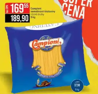 Jip Campioni semolinové těstoviny nabídka