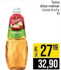 Jip Toma džus+nektar nabídka