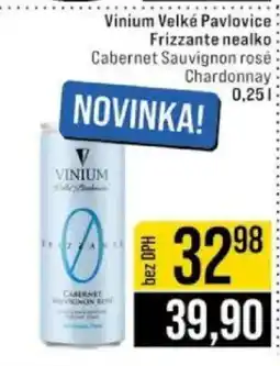 Jip Vinium Velké Pavlovice Frizzante nealko nabídka