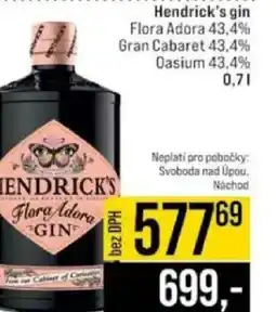 Jip Hendrick's gin nabídka
