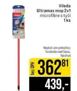 Jip Vileda Ultramax mop 2v1 microfibre s tyči nabídka