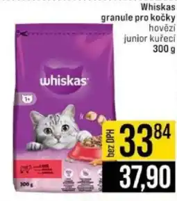 Jip Whiskasgranule pro kočky hovězí junior kuřecí nabídka