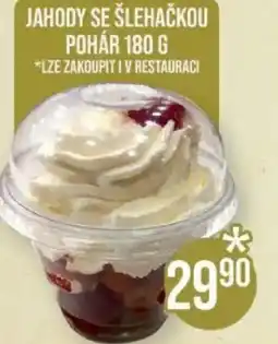 Jip Jahody se šlehačkou pohár nabídka