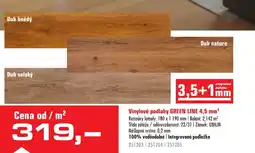 Uni Hobby Vinylové podlahy GREEN LINE 4,5 mm¹ nabídka