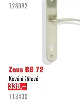 Uni Hobby Zeus BB 72 Kování štítové nabídka