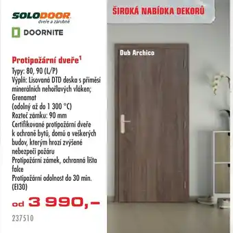 Protipožární dveře