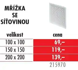 Uni Hobby Mřížka se síťovinou nabídka