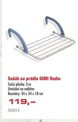 Uni Hobby Sušák na prádlo GIMI Radio nabídka