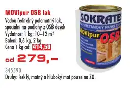 Uni Hobby MOVIpur OSB lak nabídka