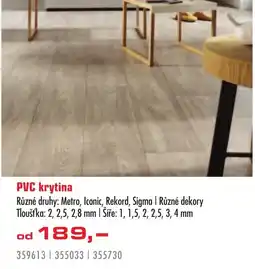 Uni Hobby PVC krytina nabídka