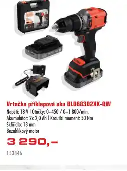 Uni Hobby Vrtačka příklepová aku BLD683D2XK-QW nabídka