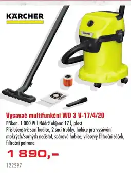 Uni Hobby KARCHER Vysavač multifunkční WD 3 V-17/4/20 nabídka