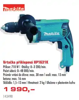 Uni Hobby Makita Vrtačka příklepová HP1631K nabídka