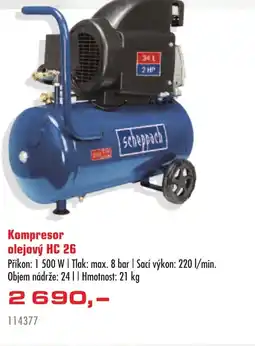 Uni Hobby Scheppach Kompresor olejový HC 26 nabídka