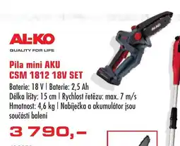 Uni Hobby AL-KO Pila mini AKU CSM 1812 18V SET nabídka