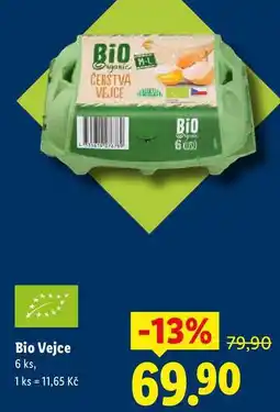Lidl Bio Vejce, 6 ks nabídka