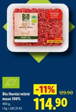 Lidl Bio Hovězí mleté maso 100% nabídka