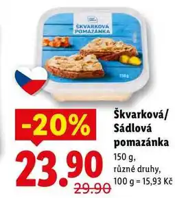 Lidl Škvarková/Sádlová pomazánka nabídka