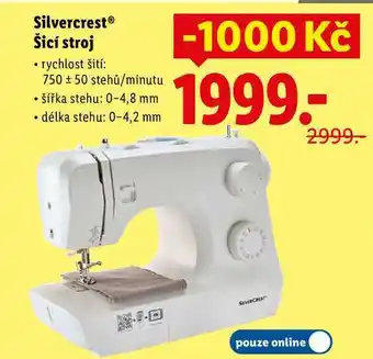Lidl Silvercrest Šicí stroj nabídka