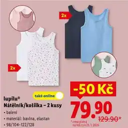 Lidl lupilu Nátělník/košilka - 2 kusy nabídka