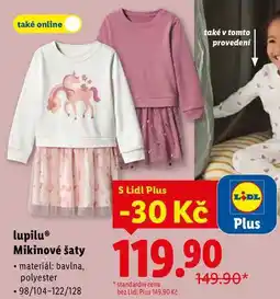Lidl lupilu Mikinové šaty nabídka