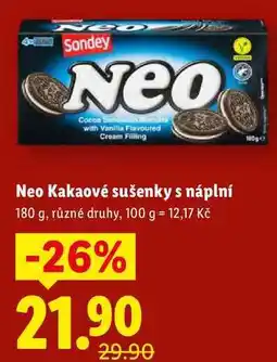 Lidl Neo Kakaové sušenky s náplní nabídka