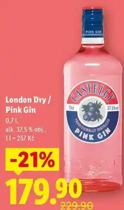 Lidl London Dry/Pink Gin nabídka