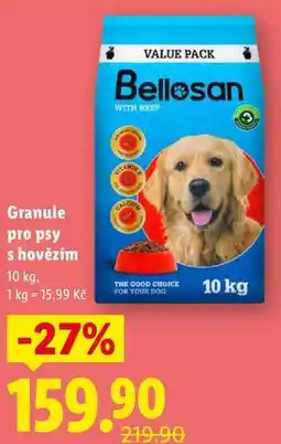 Lidl Granule pro psy s hovězím nabídka