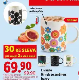 Lidl Livarno Hrnek se změnou barvy nabídka