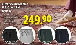 Lidl esmara, esmara Men U.S. Grand Polo tepláky nabídka