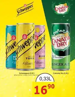 BENE Nápoje Schweppes nabídka