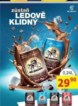 BENE Nápoje MR. BROWN ledová káva nabídka