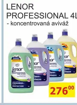 BENE Nápoje LENOR PROFESSIONAL 4L koncentrovaná aviváž nabídka