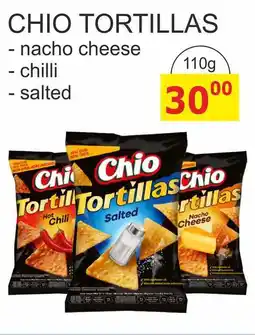 BENE Nápoje Chio Tortillas Kukuřičný snack 110g, vybrané druhy nabídka