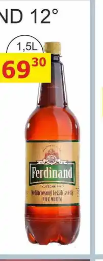 BENE Nápoje Ferdinand Premium Nefiltrovaný ležák světlý pivo nabídka
