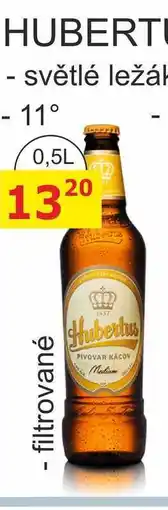 BENE Nápoje Pivovar Kácov Hubertus Pivo světlý ležák nabídka