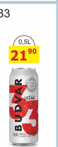 BENE Nápoje Budweiser Budvar Světlý ležák 0,5l plechovka nabídka