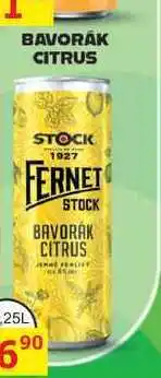 BENE Nápoje FERNET STOCK BAVORÁK CITRUS míchaný nápoj 0,25l, plech nabídka