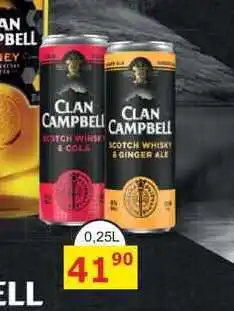 BENE Nápoje CLAN CAMPBELL SCOTCH WHISKY & GINGER ALE nabídka