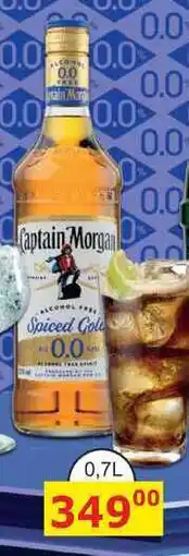 BENE Nápoje Captain Morgan Spiced Gold alcohol free nabídka